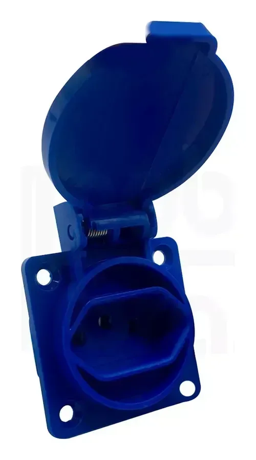 Tomada Embutir Painel 2p+t 10-20a Azul Lukma