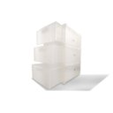 Ver imagem 4 de Kit 6 Gaveteiros Modularares Empalhável Organizador Multiuso Sapateira Rattan Plástico Resistente Co