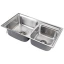Ver imagem 3 de Kit Cuba Dupla Gourmet para Cozinha com Acessórios Aço Inox 201 78x43cm e Tábua de Corte