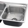 Kit Cuba Dupla Gourmet para Cozinha com Acessórios Aço Inox 201 78x43cm e Tábua de Corte - 4