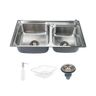 Kit Cuba Dupla Gourmet para Cozinha com Acessórios Aço Inox 201 78x43cm e Tábua de Corte - 2