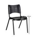 Ver imagem 2 de Cadeira Empilhável Fixa para Escritório Azul - Masticmol - 2001