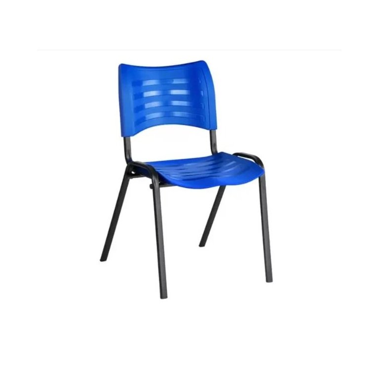 Cadeira Empilhável Fixa para Escritório Azul - Masticmol - 2001