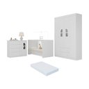 Ver imagem 1 de Quarto de Bebê Completo com Berço 3 em 1 com Colchão Incluso Amora Multimóveis Mp4565