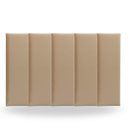 Ver imagem 1 de Kit 5 Peças Cabeceira Modular Cama Box 60x20 Solteiro Cores:bege