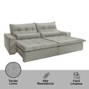 Ver imagem 7 de Sofá Grecia Linho 02 Módulos de 120m B25cm Meu Sofá Online