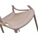 Ver imagem 5 de Kit 2 Cadeiras Allegra 100% Polipropileno Leve e Resistente:bege