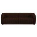 Ver imagem 2 de Sofá Decorativo Sala de Estar 252cm Adam 3 Lugares PU Marrom G45 - Gran Belo Sofá Adam