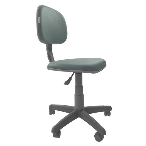 Cadeira Secretaria Giratoria Bolt BC - Couro Sintetico Corano - Cinza claro