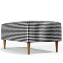 Ver imagem 7 de Kit 02 Puffs Decorativos Para Sala De Estar Cléo W01 Pés Palito 90 cm Pied Poule - Lyam Decor