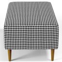 Ver mais imagens de Kit 02 Puffs Decorativos Para Sala De Estar Cléo W01 Pés Palito 90 cm Pied Poule - Lyam Decor