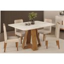 Ver imagem 6 de Mesa Cozinha Celeste Madeirado 120cm Freijo DJ Móveis