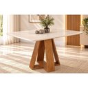 Ver imagem 1 de Mesa Cozinha Celeste Madeirado 120cm Freijo DJ Móveis