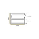 Ver imagem 4 de Vitro Basculante Branco 40x60 Linha 25 Jade