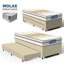 Ver imagem 6 de Cama Box com Auxiliar + Colchão de Molas Ensacadas Double Face Pillow Euro Alfa Probel Solteiro 88cm