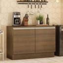 Ver imagem 3 de Balcão de Pia Armário de Cozinha 120 cm 2 Portas (Com Tampo) Rustic Glamy Madesa