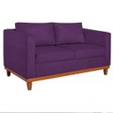 Ver imagem 2 de Sofá 3 Lugares Europa 180 cm Estilo Conforto e Elegância Suede Roxo - ADJ Decor