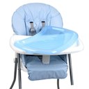 Ver imagem 3 de Cadeira de Alimentação Burigotto Pappa e Soneca 6 a 36 Meses até 15 Kg Baby Blue Azul