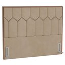 Ver imagem 1 de Cabeceira Cama Box Casal King 195cm Órion P02 Veludo Bege