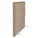 Ver imagem 4 de Cabeceira Cama Box Casal King 195cm Órion P02 Veludo Bege