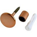 Ver imagem 1 de Gancho Cabide Pino 1,5cm de Metal Rose para Fixar Espelhos de Parede Duler