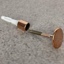 Ver imagem 2 de Gancho Cabide Pino 1,5cm de Metal Rose para Fixar Espelhos de Parede Duler