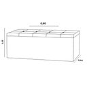 Ver imagem 7 de Kit Cabeceira e Calçadeira Baú Solteiro 0,90m Roma Corano Branco - Pallazio