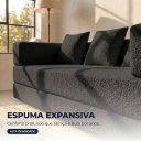 Ver imagem 7 de Sofá Cama 3 Lugares na Caixa 190 cm Capri Bouclê B05 - D'Rossi