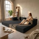 Ver imagem 3 de Sofá Cama 3 Lugares na Caixa 190 cm Capri Bouclê B05 - D'Rossi