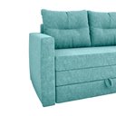 Ver imagem 5 de Sofá Cama 2 Lugares Casal 1,50 Mts Bouclê Luma Matrix Cor:boucle Azul