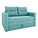 Ver imagem 1 de Sofá Cama 2 Lugares Casal 1,50 Mts Bouclê Luma Matrix Cor:boucle Azul