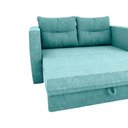 Ver imagem 4 de Sofá Cama 2 Lugares Casal 1,50 Mts Bouclê Luma Matrix Cor:boucle Azul