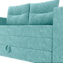 Ver imagem 3 de Sofá Cama 2 Lugares Casal 1,50 Mts Bouclê Luma Matrix Cor:boucle Azul