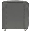 Ver imagem 2 de Kit 3 Poltronas Decorativa para Sala Manicure Recepção Mila Corino Cinza Pés de Plástico Cromado