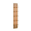 Ver imagem 5 de Rack com Painel para TV até 85" 11 Prateleiras e LED Lincoln Float 291cm – Carvalho c/ Champanhe