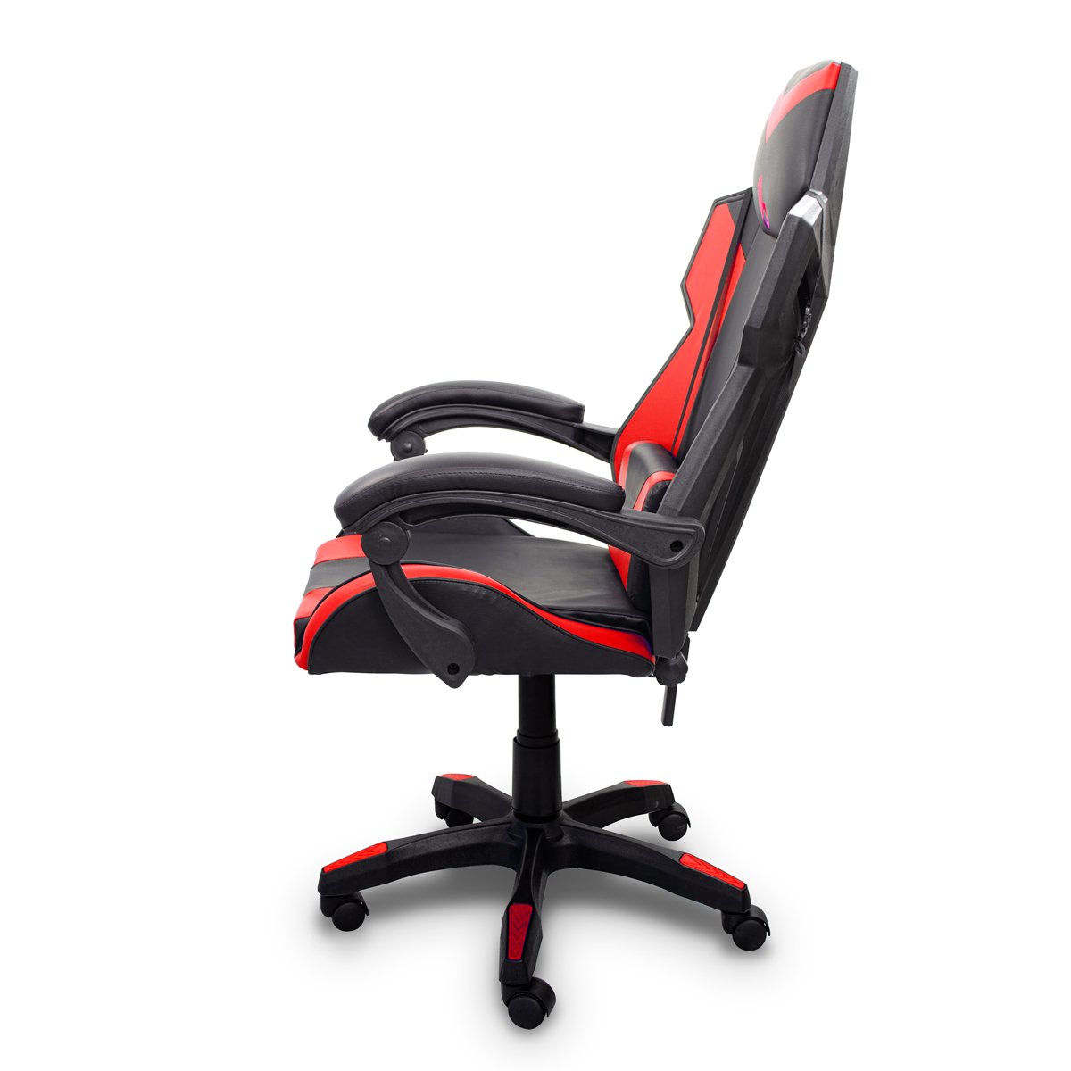 Cadeira Gamer Couro Ergonômica para Escritório Vermelha - 4