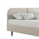 Ver imagem 2 de Cabeceira Cama Box Queen 160 Cm Orgânica Tecido Boucle Off White