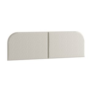 Cabeceira Cama Box Queen 160 Cm Orgânica Tecido Boucle Off White