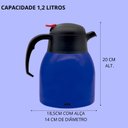 Ver imagem 3 de Bule Inox com Gatilho 1,2l Trendy Café Chá Água Tererê