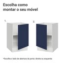 Ver imagem 4 de Balcão de Cozinha 50cm 1 Porta (sem Tampo) Branco/azul Vik Madesa