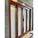 Ver imagem 3 de Porta Balcão de Madeira Modelo York 4fls 2,15(a)x2,30(l) C/fechadura