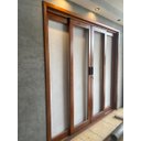 Ver imagem 4 de Porta Balcão de Madeira Modelo York 4fls 2,15(a)x2,30(l) C/fechadura