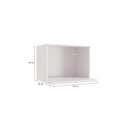 Ver imagem 3 de Nicho Aéreo para Microondas Celeste Kappesberg 100% Mdf Branco 60cm