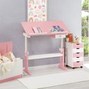 Ver imagem 6 de Mesa Desenho Infantil Menina Madeira Regulável Flexi Branco Rosa Idimex