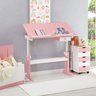 Mesa Desenho Infantil Menina Madeira Regulável Flexi Branco Rosa Idimex - 6