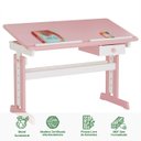 Ver imagem 3 de Mesa Desenho Infantil Menina Madeira Regulável Flexi Branco Rosa Idimex