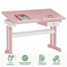 Mesa Desenho Infantil Menina Madeira Regulável Flexi Branco Rosa Idimex - 3