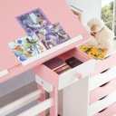 Ver imagem 4 de Mesa Desenho Infantil Menina Madeira Regulável Flexi Branco Rosa Idimex