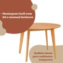 Ver imagem 7 de Kit Mesa Jantar para Cozinha 4 Cadeiras Lithi Estofadas Sofisticadas Móvel Moderno
