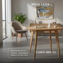 Ver mais imagens de Kit Mesa Jantar para Cozinha 4 Cadeiras Lithi Estofadas Sofisticadas Móvel Moderno